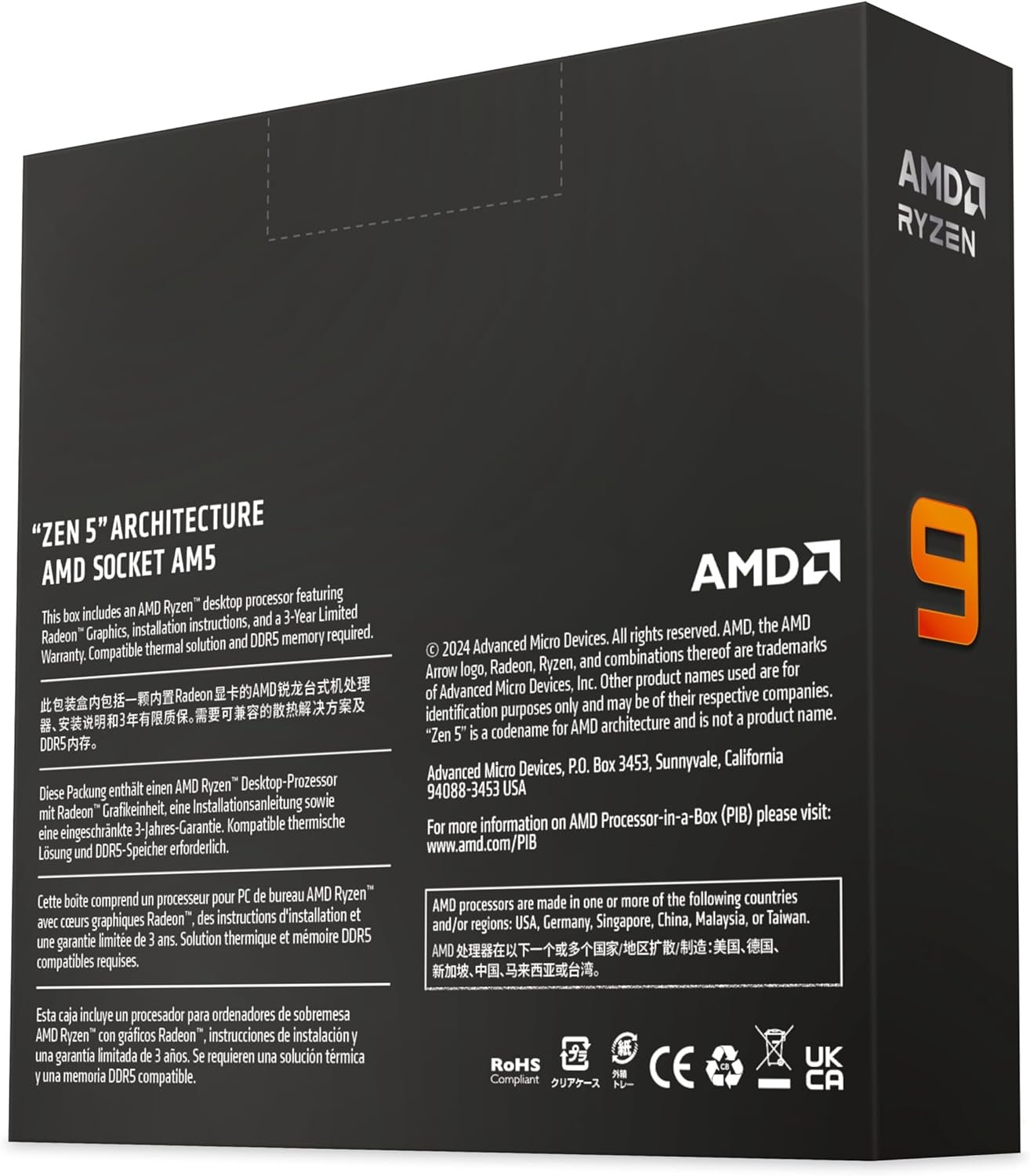 AMD Ryzen™ 9 9950X 16-Core, 32-Thread Unlocked Desktop Processor - Image 5