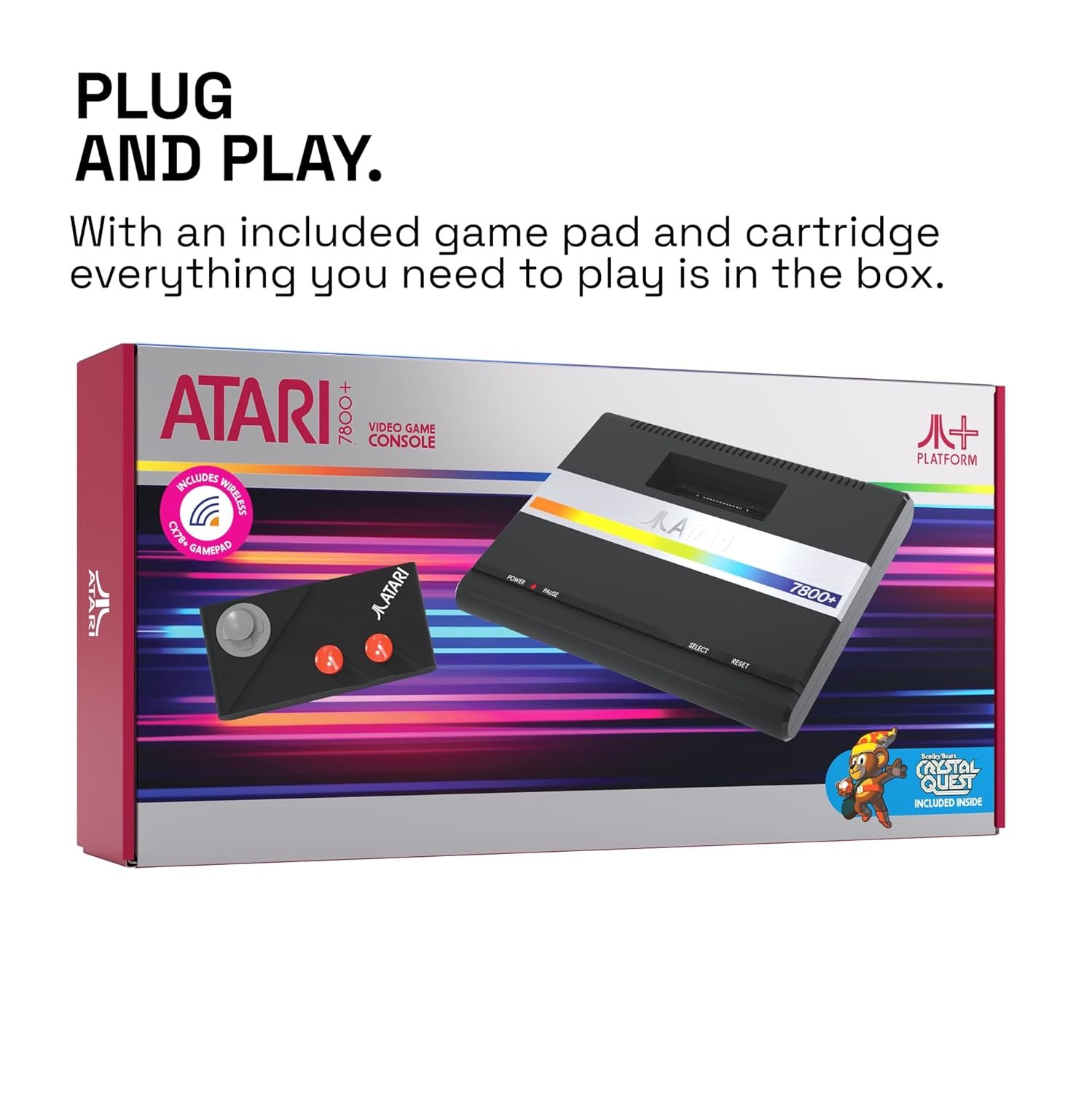 Official Atari 7800+ Console & Wireless Controller - HDMI Output - Image 3